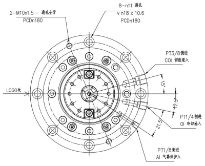 高速直结式主轴YD155-BT40 (1)