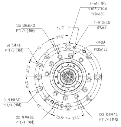 高速直结式主轴YC150-HSKA63 (1)