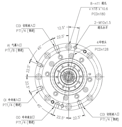 高速直结式主轴YC150-HSKA63 (1)