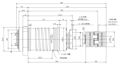 钻攻机用直结式主轴YD100-BT30 (2)