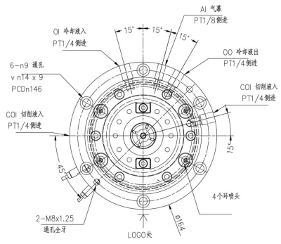 高速直结式主轴YC120-BT40 (1)