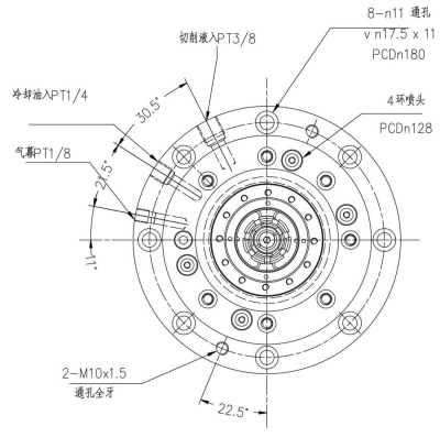 高速直结式主轴YD150-HSKA63 (1)