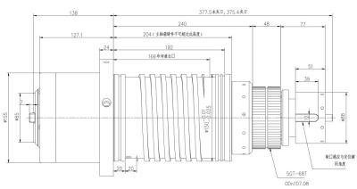 高速皮带式主轴YC150-BT40P (2)