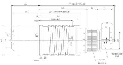 高速皮带式主轴YC150-BT40P (2)