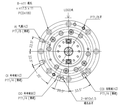高速直结式主轴YC150-BT40 (1)