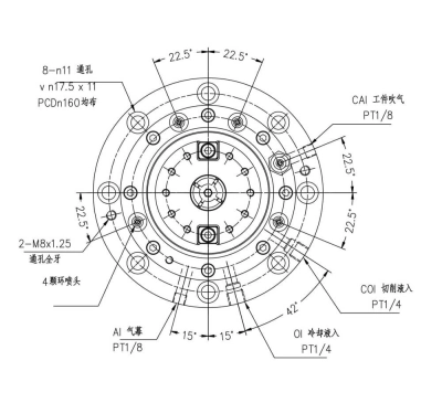 高速直结式主轴YD140-BT40 (1)