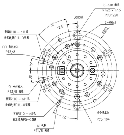 高速皮带式主轴YC190-BT50 (1)